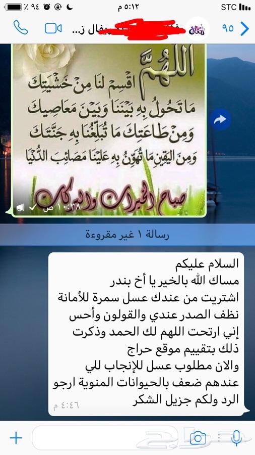 عسل السدر الجبلي وعسل السمره مضمون