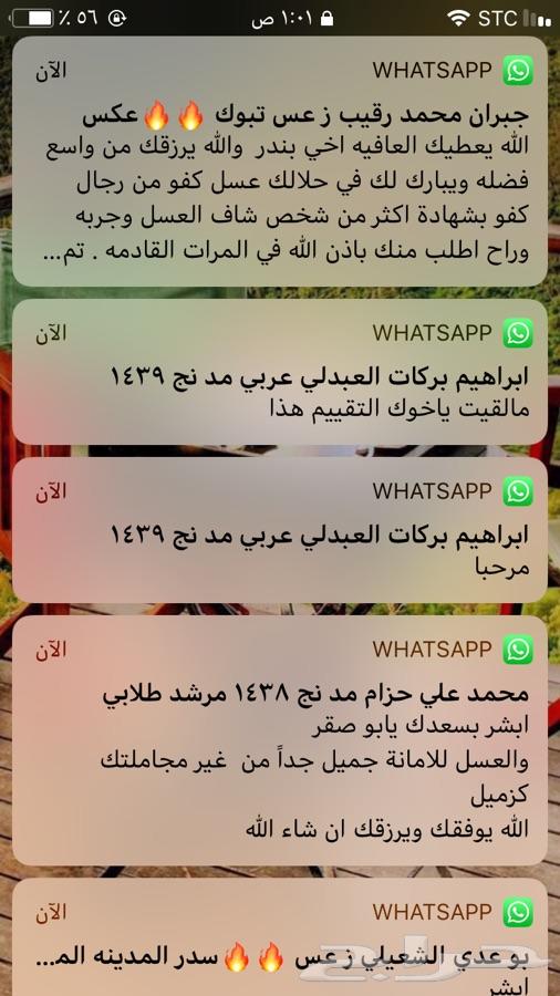 عسل السدر الجبلي وعسل السمره مضمون100