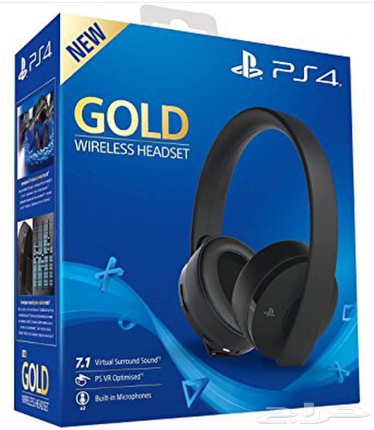 سماعة سوني 4 قولد Gold headset PS4