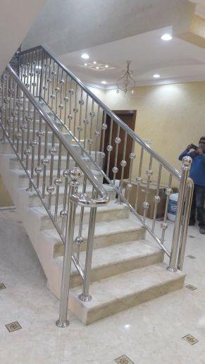 زجاج قزاز سكريت استيل دربزين