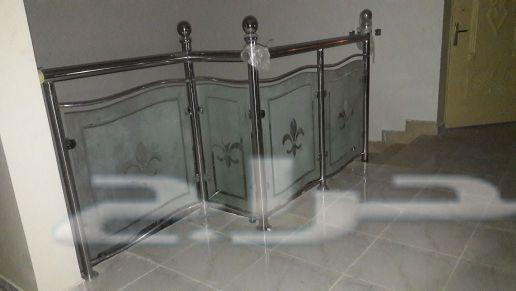 زجاج قزاز سكريت استيل دربزين