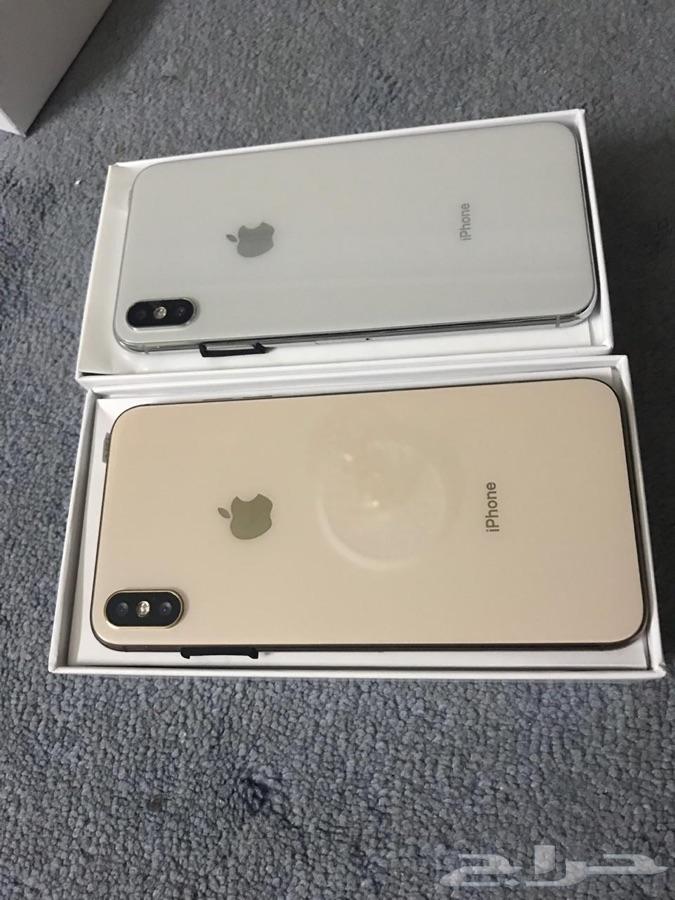ايفون ماكس شريحيتن ذهبي ب 550 طبق الاصل