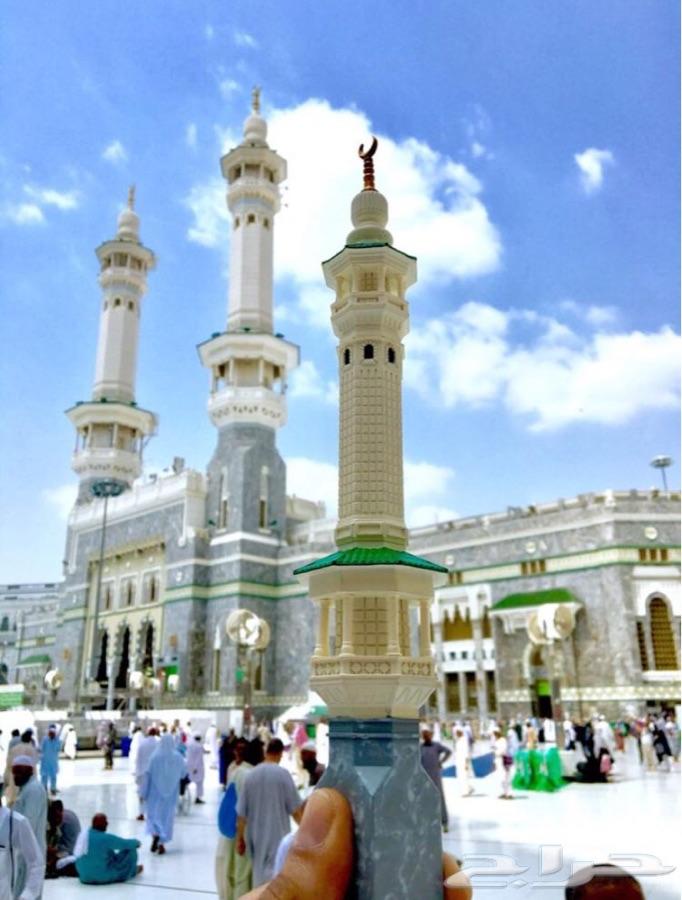 نموذج لمنارة الحرم المكي الشريف
