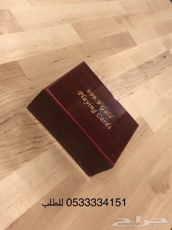 ورق بلوت مذهب فاخر ب( صندوق ) ذهبي وفضي