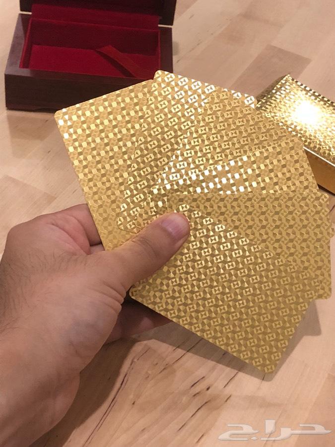 ورق بلوت مذهب فاخر ب( صندوق ) ذهبي وفضي