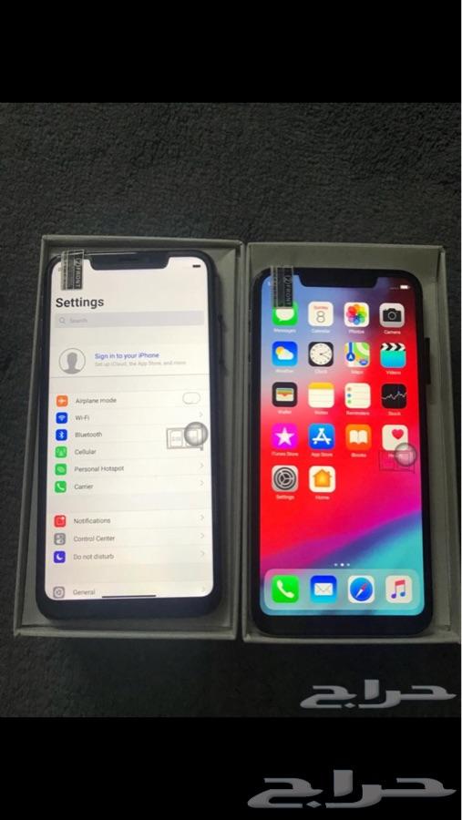 ايفون اكس اس ماكس شريحتين ذهبي ب 550