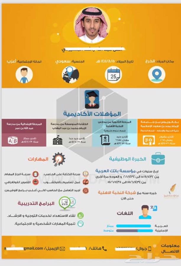 لاتفوت فرصة تصميم سيرتك الذاتية المحترفة