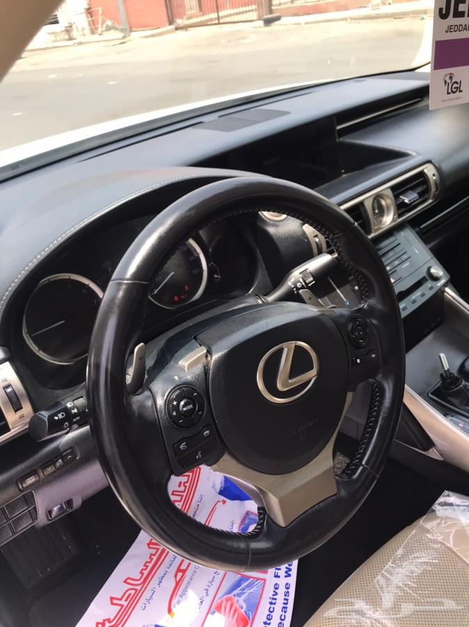 ليكزس IS250 موديل 2015 لؤلؤي بطاقة