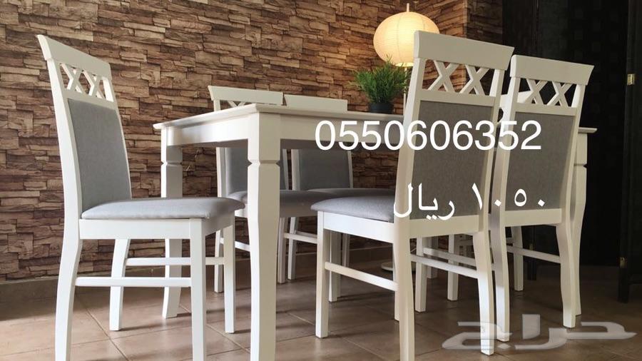 طاولات طعام خشب ماليزي مع توصيل وتركيب