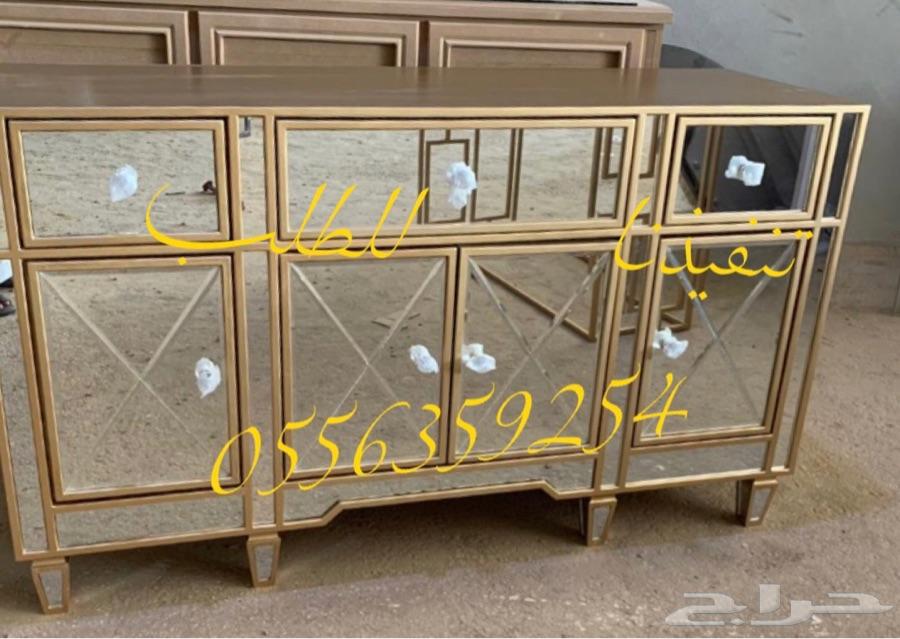 تفصيل غرف نوم وطاولات وديكورات خشبيه