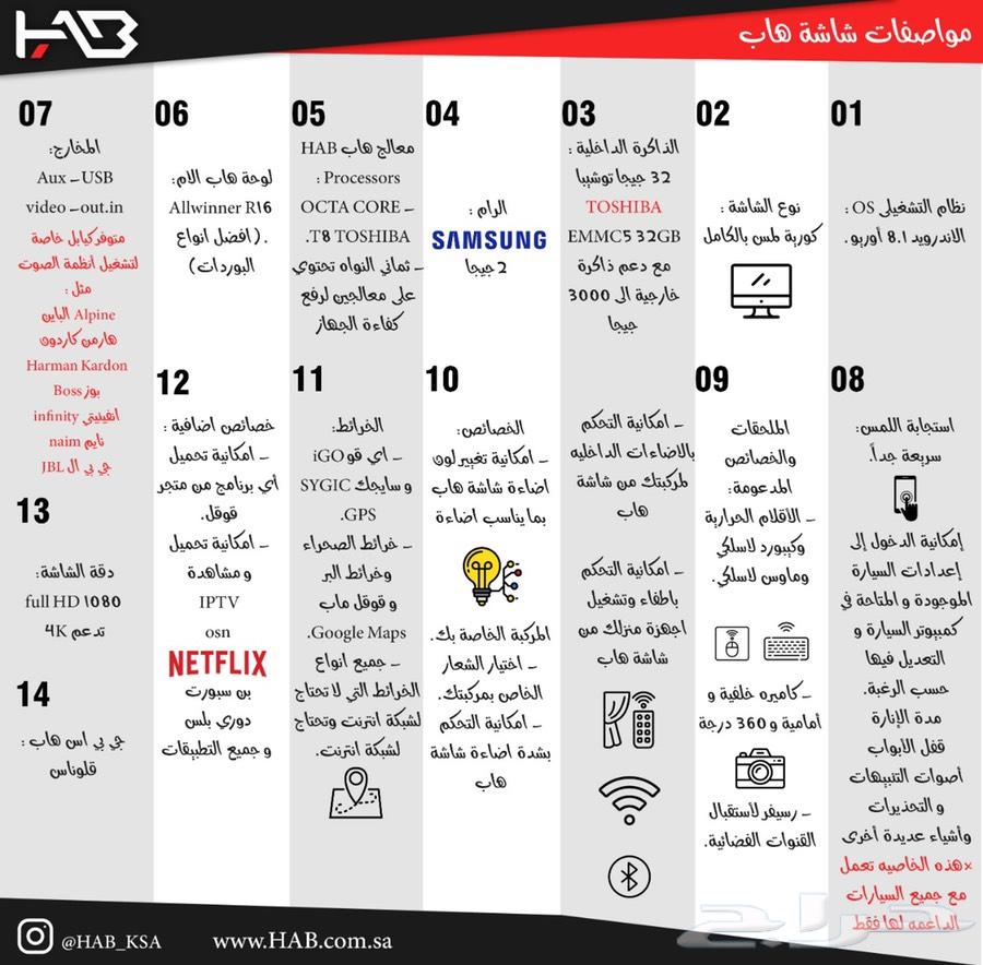 شاشة هاب هايلوكس 2016-2019 تابع الصور