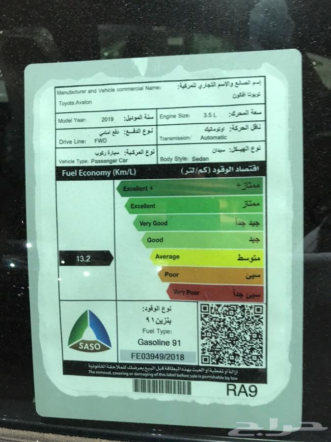 أفالون ستاندر 2019 تم البيع