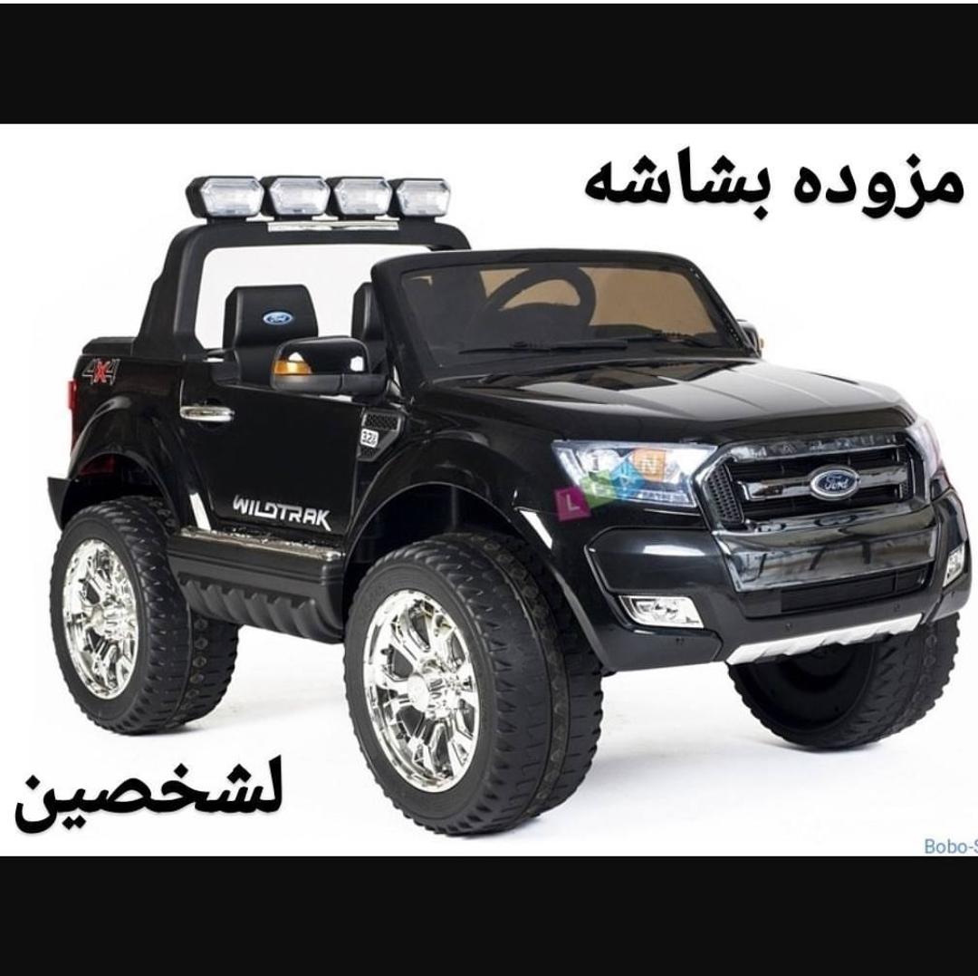 فورد للأطفال دفع رباعي شاشة لمس عجلات مطاط