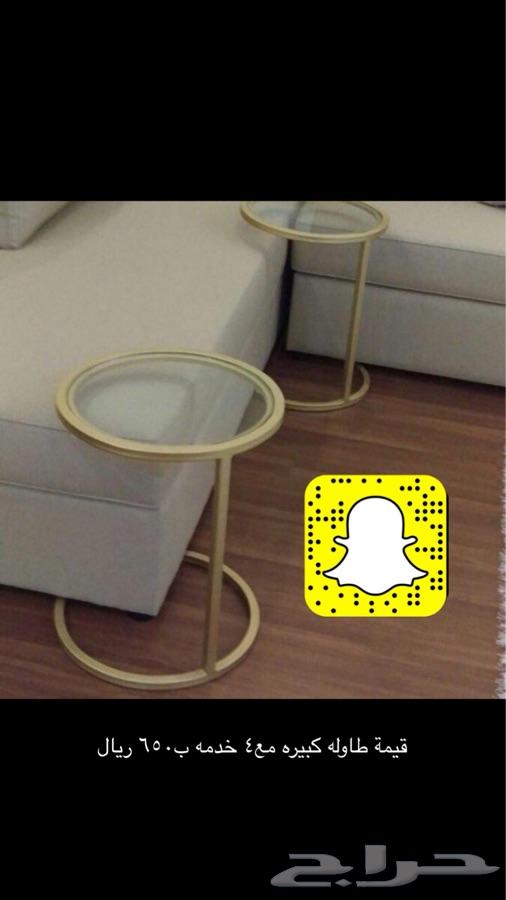 طاولات اثاث رفوف كراسي مراجيح حمالة حطب