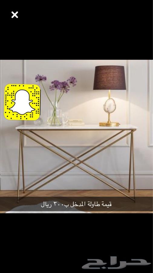 طاولات اثاث رفوف كراسي مراجيح حمالة حطب