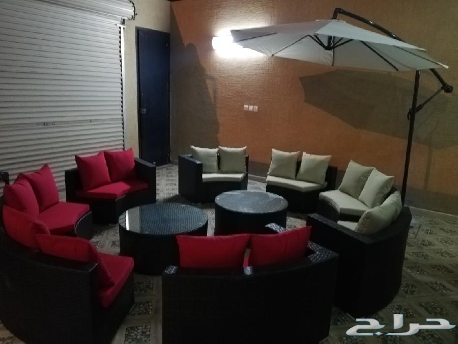 خيام برقولات جلسات كراسي مسبح مراجيح عروض