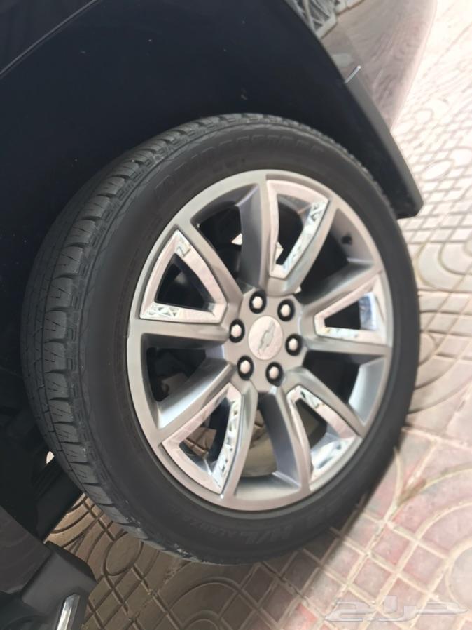 تاهو LTZ موديل 2015 اسود ملكي بطاقة جمركية