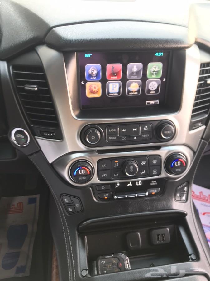 تاهو LTZ موديل 2015 اسود ملكي بطاقة جمركية