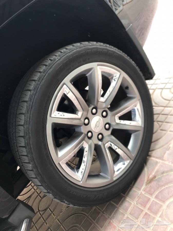 تاهو LTZ موديل 2015 اسود ملكي بطاقة جمركية