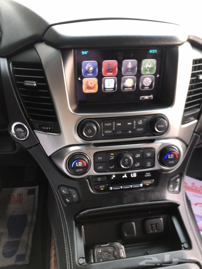 تاهو LTZ موديل 2015 اسود ملكي بطاقة جمركية