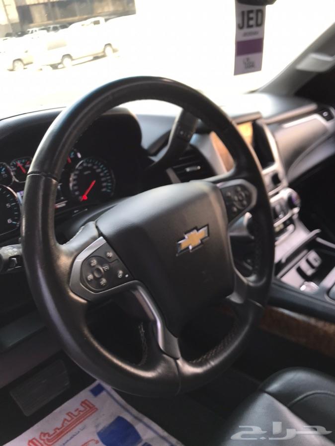 تاهو LTZ موديل 2015 اسود ملكي بطاقة جمركية