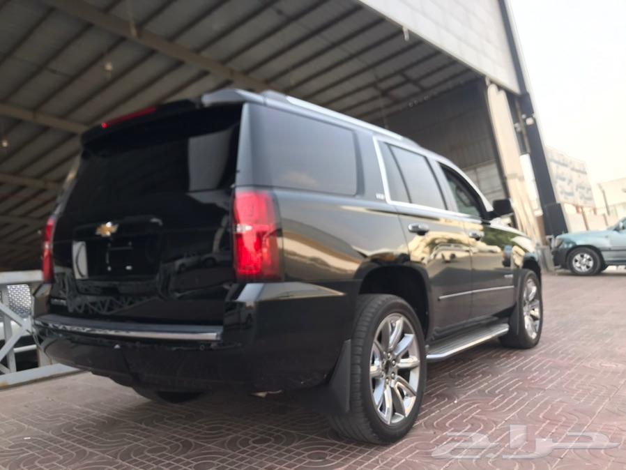 تاهو LTZ موديل 2015 اسود ملكي بطاقة جمركية