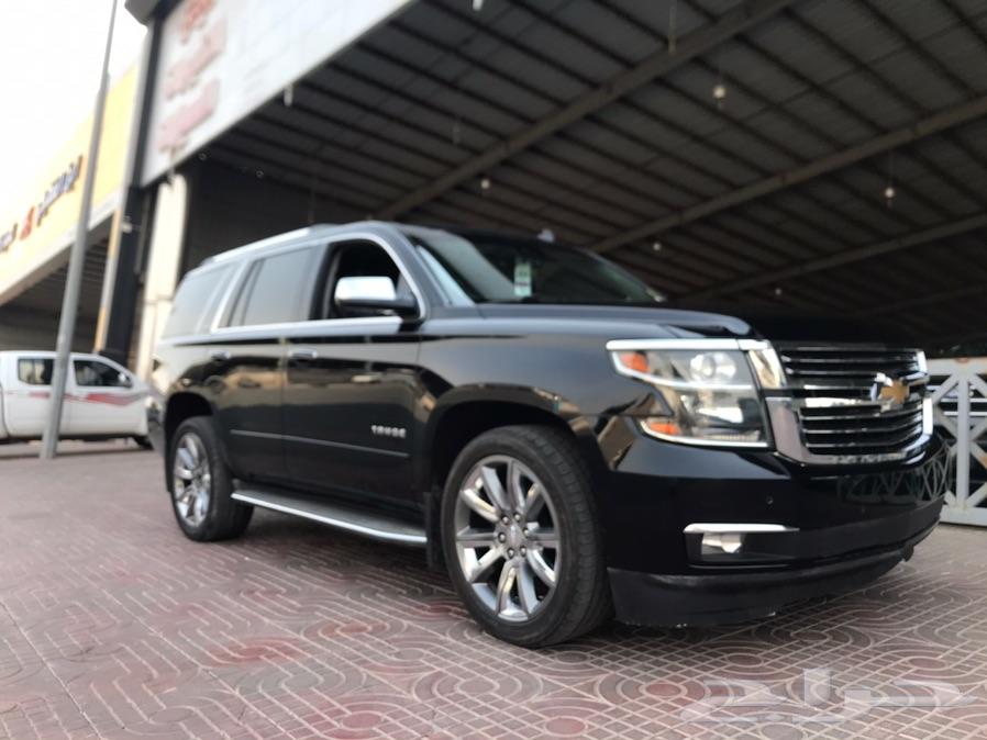 تاهو LTZ موديل 2015 اسود ملكي بطاقة جمركية