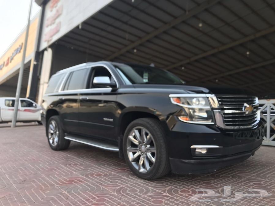 تاهو LTZ موديل 2015 اسود ملكي بطاقة جمركية
