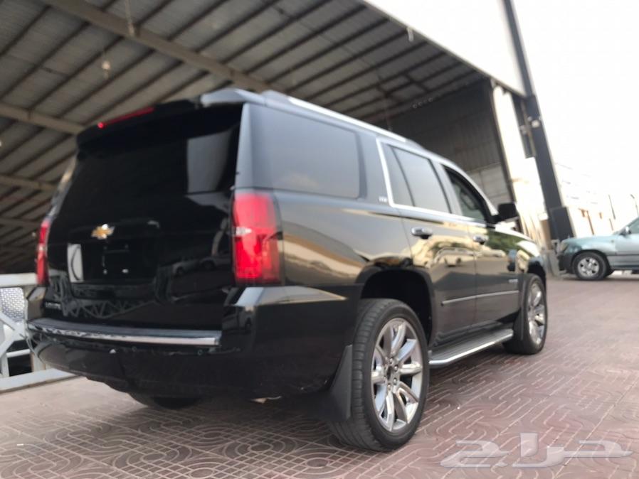 تاهو LTZ موديل 2015 اسود ملكي بطاقة جمركية