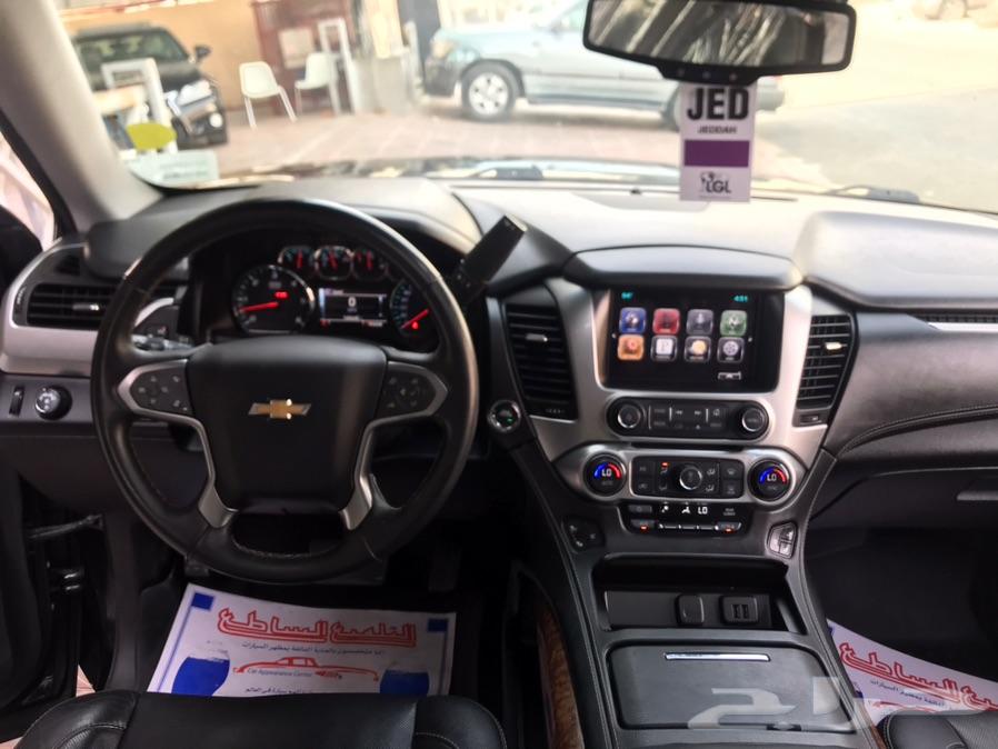 تاهو LTZ موديل 2015 اسود ملكي بطاقة جمركية