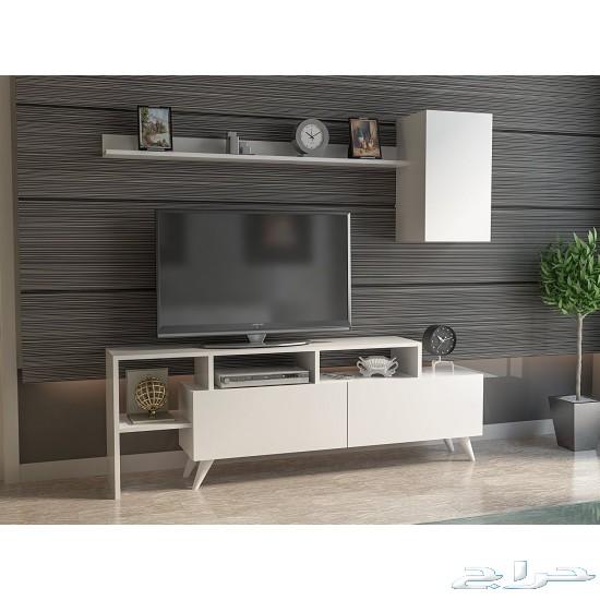 طاولة تلفزيون لون ابيض POLO