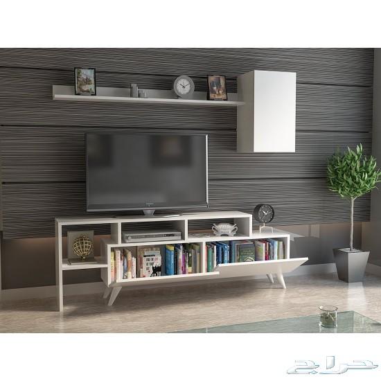 طاولة تلفزيون لون ابيض POLO