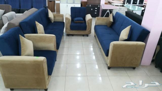 طقم كنب تركي طبي كلاسيك جديد بالكرتون