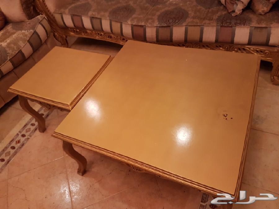طقم كنب طقم طاولات ستارة شيفون بسعر 3000 ريال