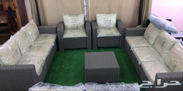 جلسات خارجيه خيزران بلاستيك مدعم