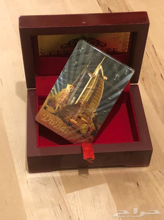 ورق بلوت مدهب فاخر ب ( صندوق ) ذهبي وفضي