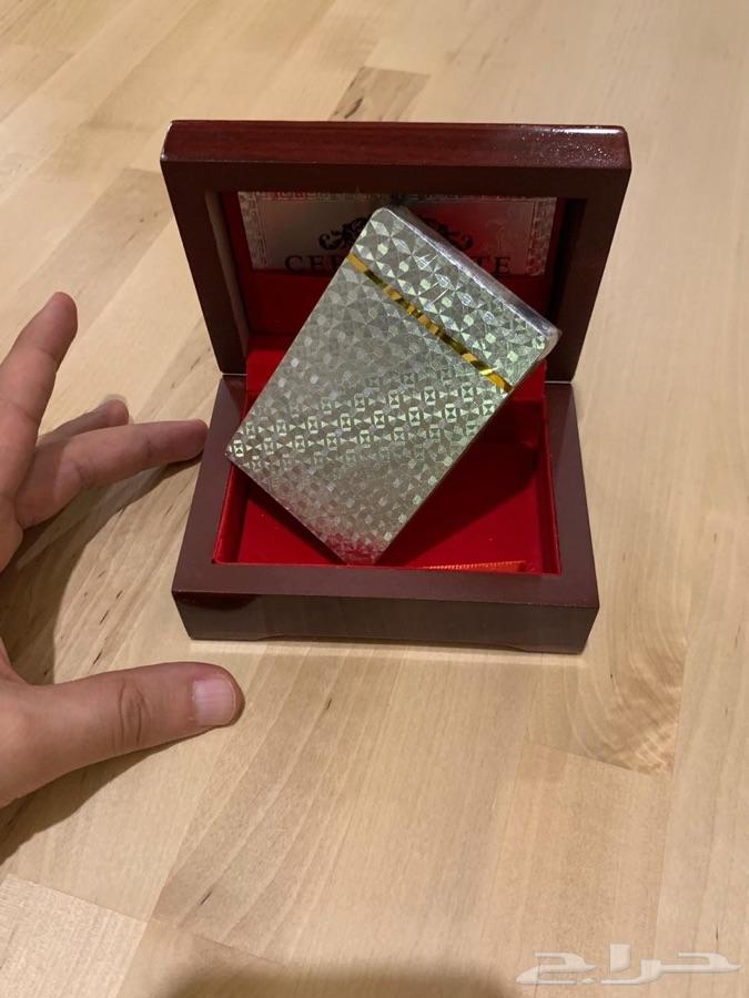ورق بلوت مدهب فاخر ب ( صندوق ) ذهبي وفضي