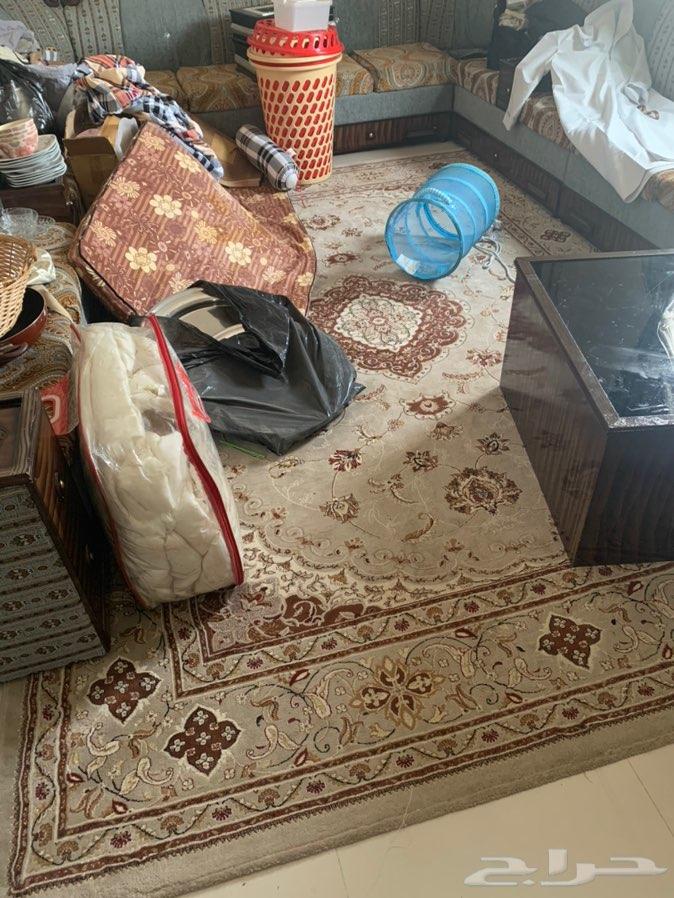 كنب 9 قطع مجلس مطعم بالخشب تفصيل
