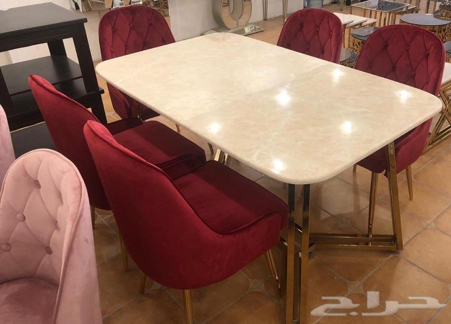 عرض خاص طاولة طعام رخام مقاومه لا حراره