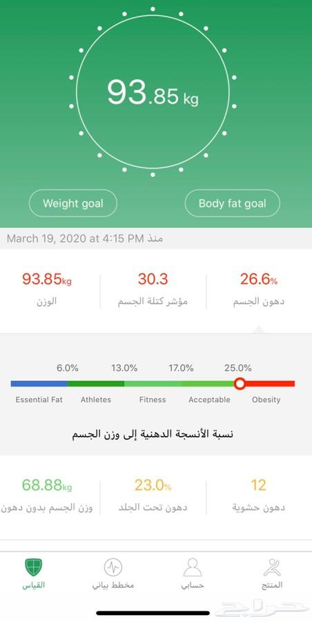 تسوق من امريكا(ميزان جسم ذكي)