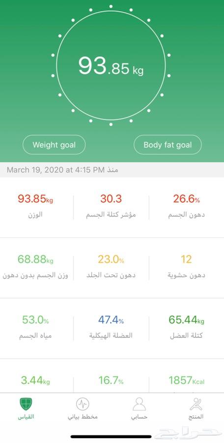 تسوق من امريكا(ميزان جسم ذكي)