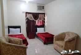 شق مفروشه للايجار الشهري ابتداء من1200