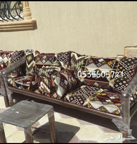 كراسي حديد للجلسات الخارجية جاهزة الهفوف