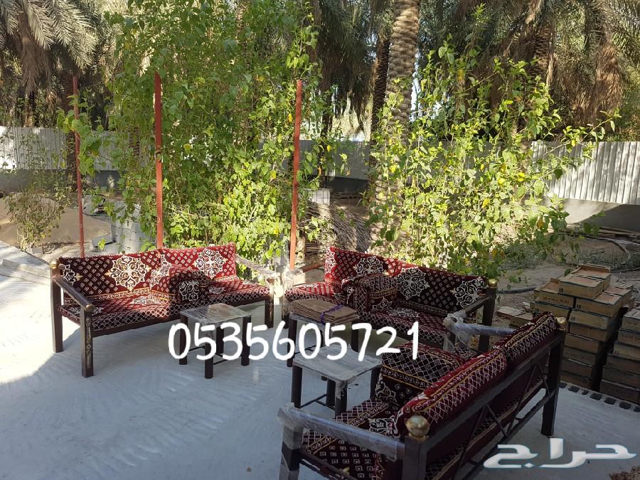 كراسي حديد للجلسات الخارجية جاهزة الهفوف